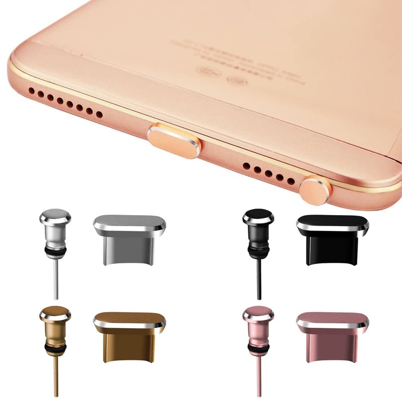 4 Pieces Dust Plug Set Compatible with Micro USB Tablets