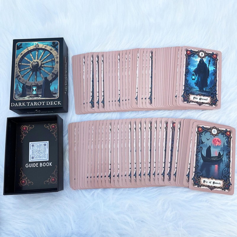 Unique Dark Gothic Tarot Deck, Tarot Cards for Beginners, Dark
