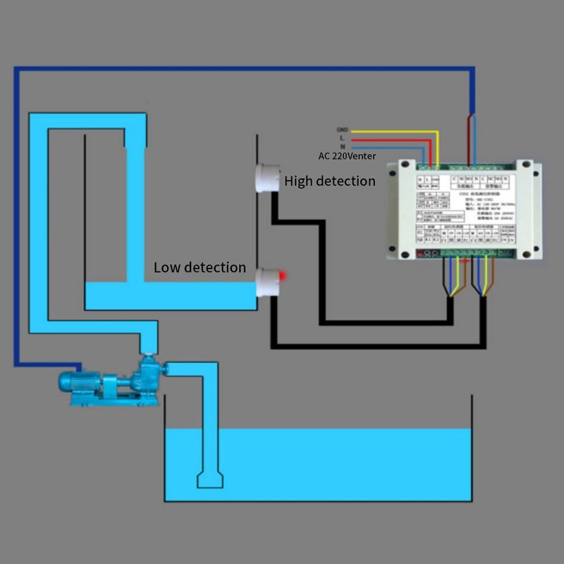 Automatic Water Level Controller XKC C352 2P Non Contact Liquid
