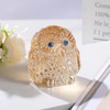 Crystal Golden Owl Figurine Collectible Gifts for Owl Lovers, Animal