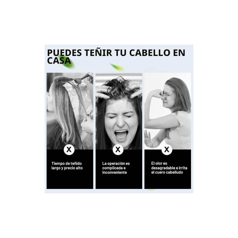 Iiimeidu Tinte Cabello Shampoo Gris Negro Ingredientes Herbolarios Mujeres Hombres