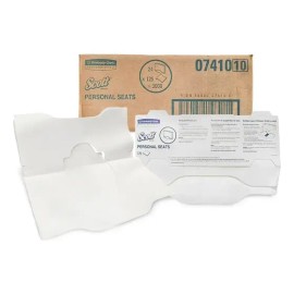Caja Con 24 Cubre Asientos Desechables Scott Con 125pz Color Blanco