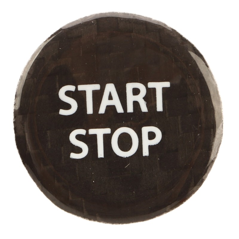 Push Start Button Cover Carbon Fiber Ignition Switch Button Cover
