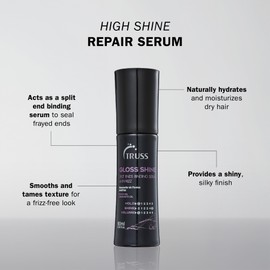 Truss Gloss Hair Smooth and Shine Split Ends Repair Serum And Frizz Control for all Hair Types - Smoothes Frizzy And Damaged Hair