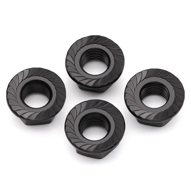 RoyceMart M12-1.75 (10 Pack) Stainless Steel Serrated Flange Hex Nuts,