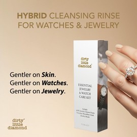 Advanced Jewelry Ring Cleaner & Watch Cleaning Kit | (1x) Jewelry Cleaner Foam 50ML, (1x) Non-scratch Cloth, (1x) Jewelry Brush for Cleaning, (1x) Jewelry Cleaning Pen | USA MADE (4 piece)