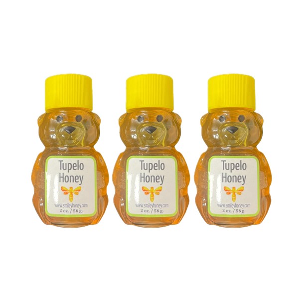 Smiley Honey Baby Bear Bundle (2oz, 3 Packs, Tupelo)