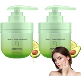 Crema Reafirmante de Colágeno para el Cuerpo, Loción Hidratante para Todo Tipo de Piel, para Mujeres de Todas las Edades, 100g/3.53 Onzas (2 pcs)