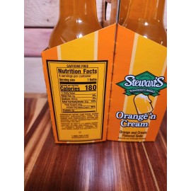 Stewart’s Stewart's Original Orange 'N Cream Soda 12 oz Bottle Pack of 4