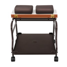 Pedicure Foot Rest, Portable Pedicure Foot Stool Spa Trolley, Foot Bath Spa Trolley with 4 Plastic Universal Silent Wheels, Professional Nail Salon Manicure Foot Rest for Beauty Parlor Bathroom