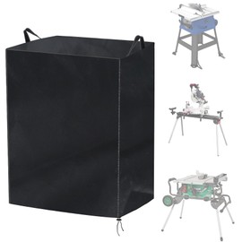 Klmnop Table Saw Cover, 210D Heavy Duty Waterproof Oxford Cloth Dust Cover, Outdoor Portable to Prevent Table Saw Rust(29"L x 23"W x 46"H)