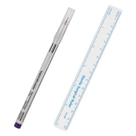 MERRYHAPY Lápiz para Tatuar Cejas con Regla de Plástico, Diseño Preciso para Maquillaje, Adecuado para Salones de Belleza y Tiendas de Tatuajes, Set  