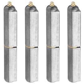 MOUNTAIN_ARK 4 Pack 7" Weld On Bullet Hinges with Grease Zerk, Heavy Duty Weldable Lift Off Hinges for Metal Gate, Trailer Door