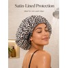 Shower Cap, Extra Adjustable Shower Caps for Women Double-Layer Waterproof