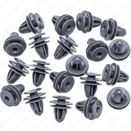 Rexka 20pcs Door Trim Panel Retainer Clip Gray Nylon for Honda Acura 91560-SP0-003 Accord Civic CR-V Odyssey