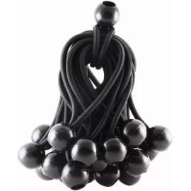 DIJIA Lonas Toldos Carpas Cuerda Elastica Con Bola 25 Piezas