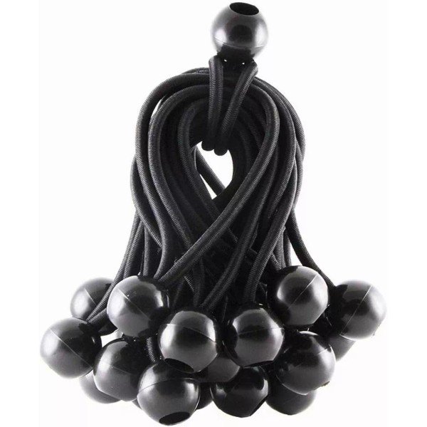 DIJIA Lonas Toldos Carpas Cuerda Elastica Con Bola 25 Piezas