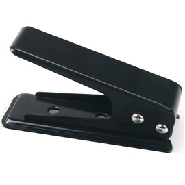 F.Wave Easy to Use SIM Card Cutter, Shim Cutter, Microsim Nanosim Converter, SIM Conversion Adapter, Metal Tray for Cutting Neatly + SIM Adapter Seal, File Included (Black)