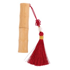 Baluue Bamboo DIY Lipstick Tube 2. Refillable Lip Gloss Holder Stylish Portable Case