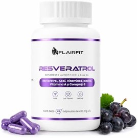 Resveratrol Suplemento Alimenticio, 45 Cápsulas