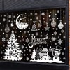 Christmas Window Stickers Christmas Decorations Santa Claus Clings 9 Sheets