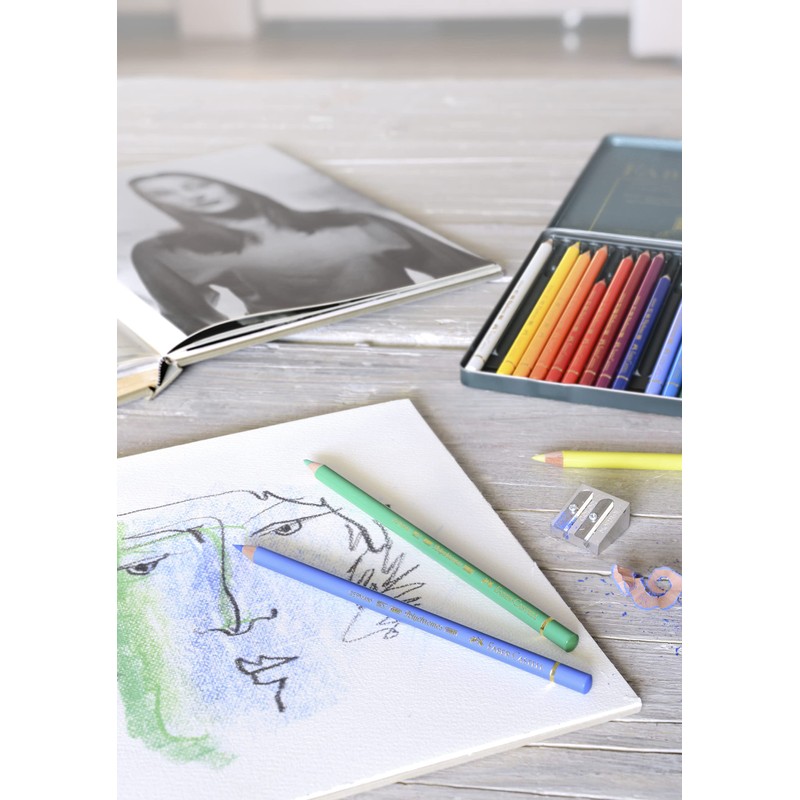 Faber-Castel 24 Piece Polychromous Colored Pencil Set In Metal Tin