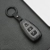 OTMIK ABS Carbon Fiber Car Key Cover Case fit for