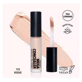 Moira Mega Concealer Corrector Alta Cobertura Waterproof 1pz Tono 125 Bisque