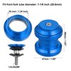 X AUTOHAUX 34mm 1-1/8" Threadless Bicycle Headset Combo Bike Threadless