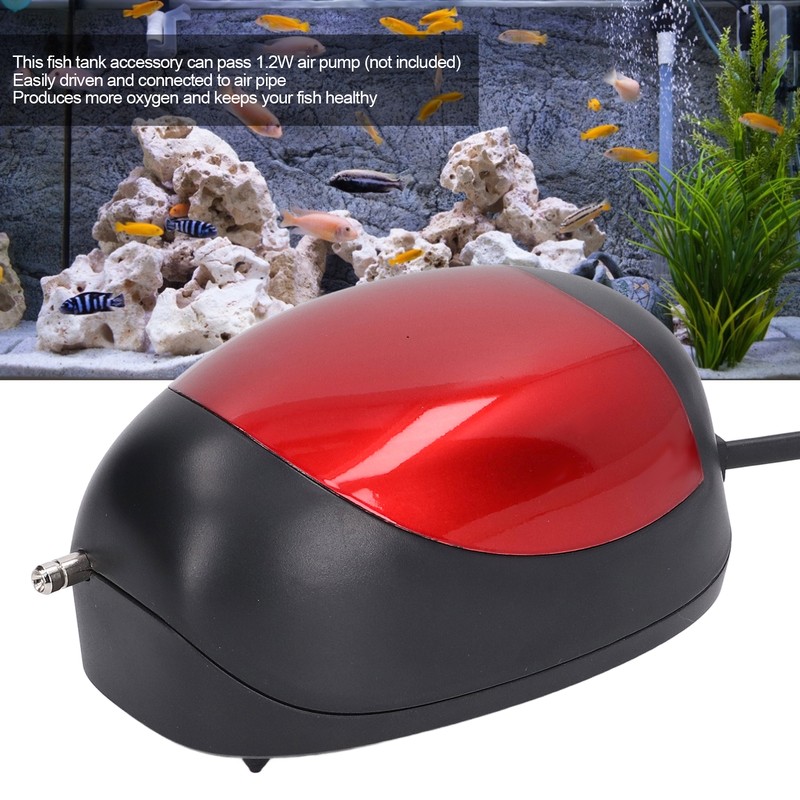 Portable Aquarium Air Pump Quiet Waterproof LED Light Fish Tank