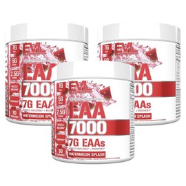 EVLUTIONNUTRITION EAA 7000 Essential Amino Acid Watermelon Splash Flavor, 3 Pieces, 282g / EVLUTIONNUTRITION EAA 7000 필수아미노산 워터멜론 스플래쉬 맛, 3개, 282g
