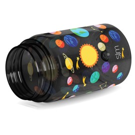 Simple Modern Botella de Agua para Niños/a de Plástico, Libre de BPA, con Tapa a Prueba de Fugas y Pajita | Duradero para Niños Pequeños, Niños, Niñas | Summit Colección| 355ml | Solar System