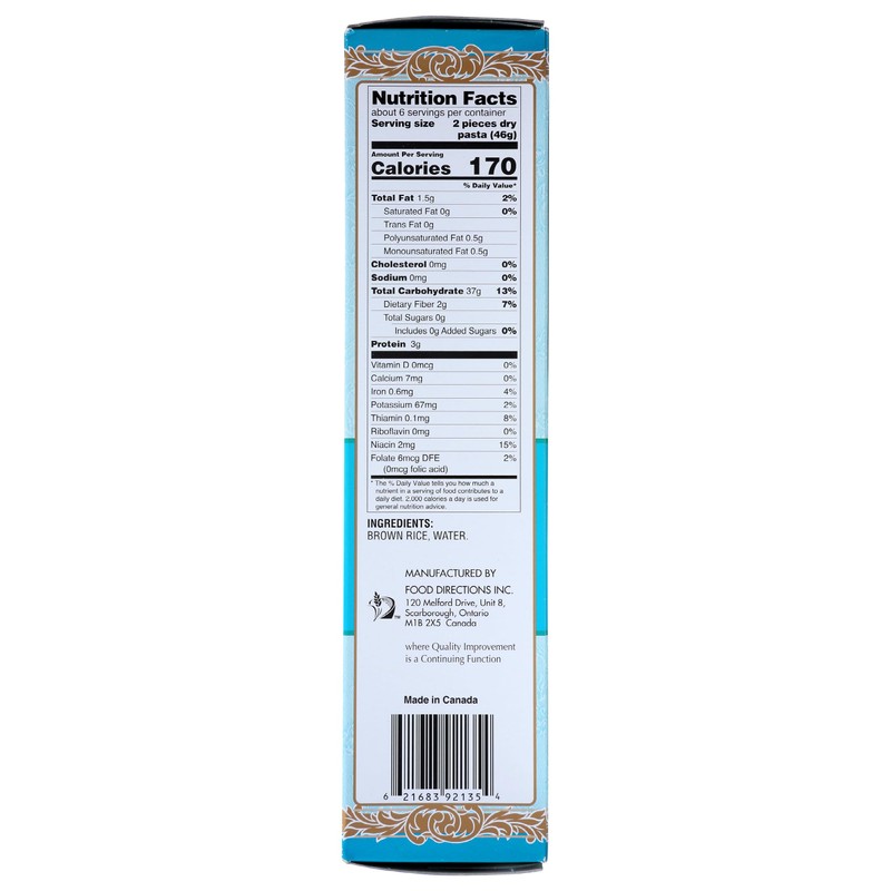 Tinkyada Brown Rice Lasagne w/ Rice Bran - 10 oz