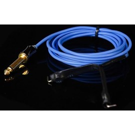 One Tattoo World Premium Quality Silicon 7 ft Long Clip-Cord for Tattooing with Aluminum Plug and Steel Connector, Water Resistant, OTW-CLPBU7N