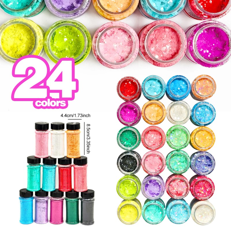 Glitter Set High Quality Chunky Glitter for Resin Crafts Snow