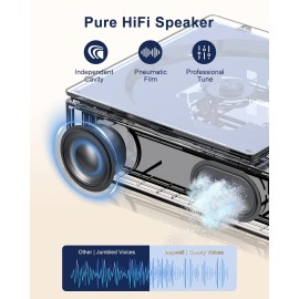 Leapwell CD Player Portable, Portable CD Player with Speakers Bluetooth Rechargeable, Sm