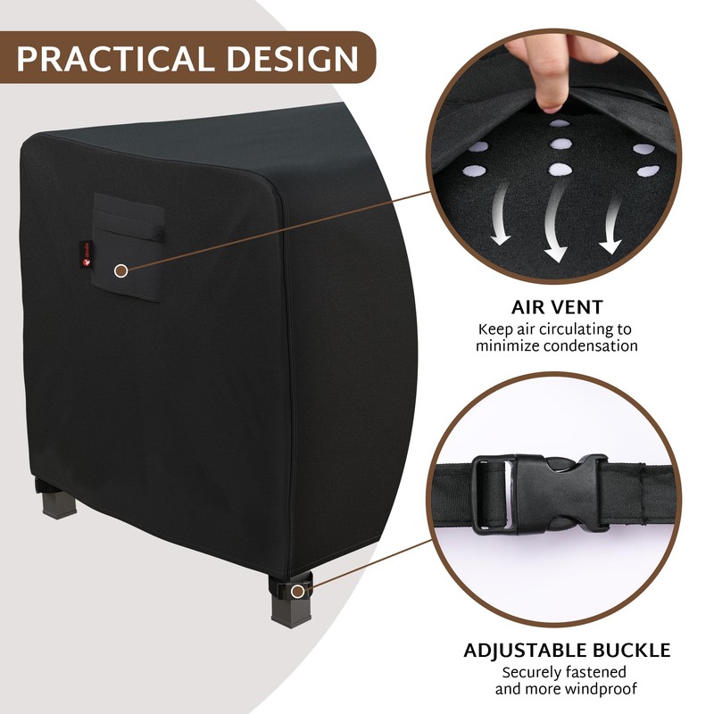 iBirdie Rectangular Gas Fire Pit Table Cover 52 x 34