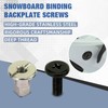 Snowboard Binding Backplate Screws Replacement Set Compatible with S-TEPONE High-Performance