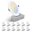 icicar 12 Pack 6 Inch LED Recessed Ceiling Lights, Dimmable