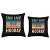 Snip Snip Hooray Loving Husband Throw Pillow, 18x18, Multicolor