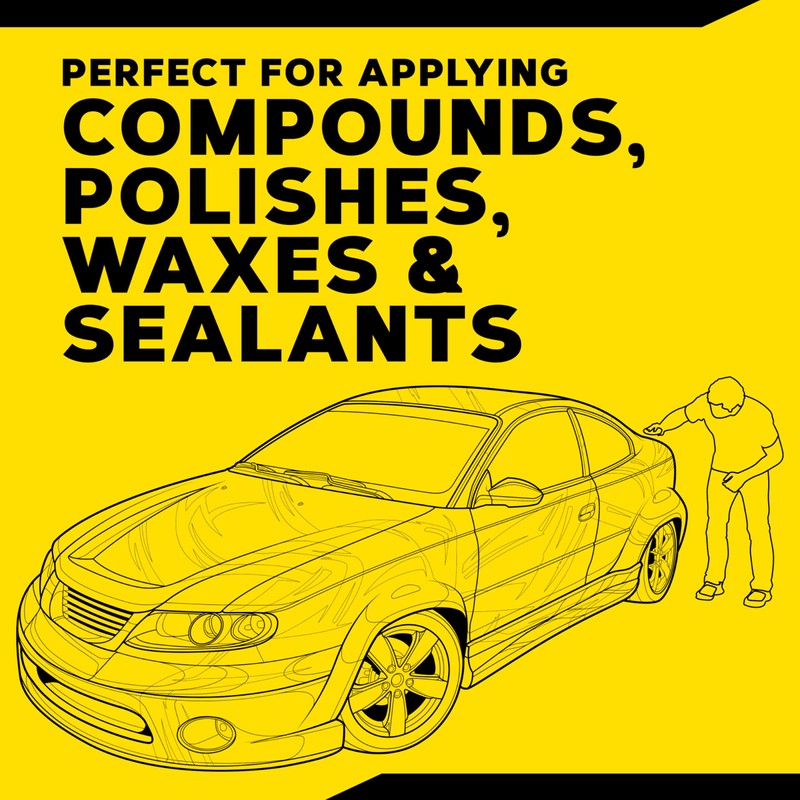 Meguiar's 4" Foam Applicator Pads, 4 Count - Ultra-Soft Hand