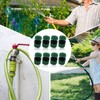 REBECASKYENS 8 Pcs Green Plastic Hose Pipe Quick Connectors, Fittings