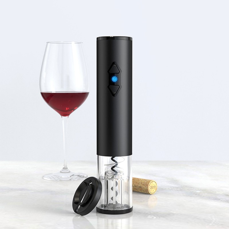 Electric Wine Corkscrew Automatic Cordless Wine Bottle Opener with Foil