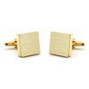 Men's Cuff Links Golden Quadrate Cufflinks
