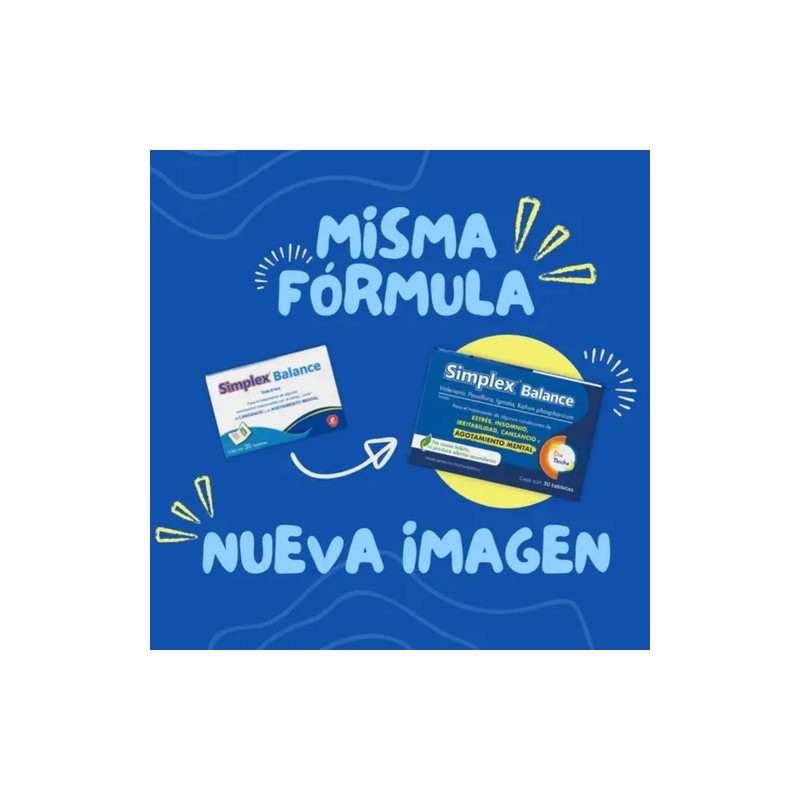 Simplex Balance Pasiflora Cansancio Mental 30 Tab 4 Pack