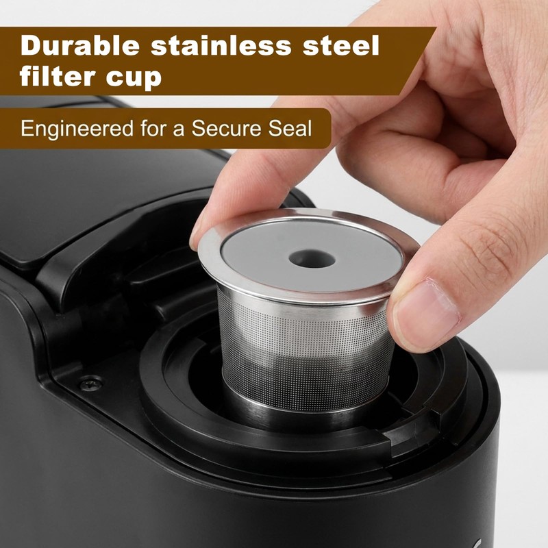 3 Pcs Reusable K Cups and Coffee Pods for Ninja