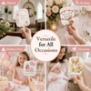 LJLGSZY 50 Set DIY Blank Wedding Fans Kit with Cardstock