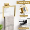 TNOMS Brushed Gold 10 Pieces Bathroom Hardware Accessories Set Towel