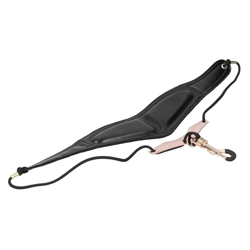 Saxophone Neck Strap,PU Leather Sax Shoulder Harness Braces,Soprano Tenor Alto