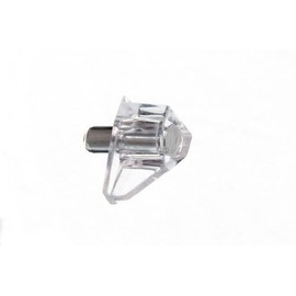 48 Of Book Case Peg Shelf Support Clear Plastic Peg Metal Pin Stud 5Mm by DIRECT HARDWARE